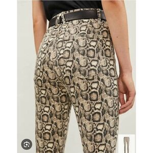 Good American Good Legs Snake Print Mob Wife Jeans sz 24 NWT